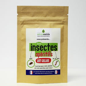sachet d'insectes apéritif de micronutris.