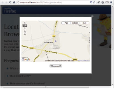 illustration de geolocation. illustration issue du livre css avancées, de