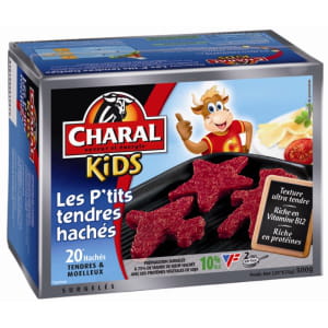 pour amuser les enfants, charal a sorti des steaks en forme d'étoiles ou de