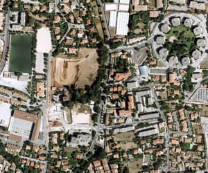 vue du ciel de la valette-du-var.