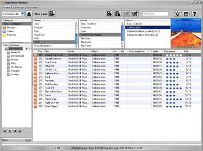 capture d'écran du logiciel