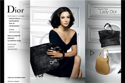la page d'accueil de dior couture