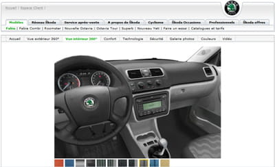 skoda a modélisé l'intérieur de ses véhicules en 3d pour permettre à
