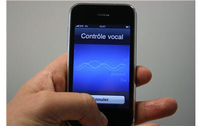 reconnaissance vocale uniquement disponible sur l'iphone 3g s