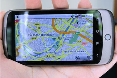 le service google maps sur le nexus one