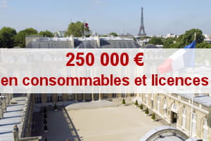 'la maintenance et la location de matériels' coûte, elle, 750 000 euros.