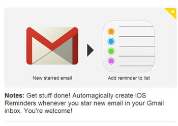 il est possible de se rappeler d'un e-mail important grâce à ifttt.