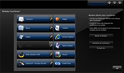 on organise l'interface comme on le souhaite