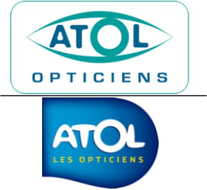 en haut : l'ancien logo, en bas : le nouveau.