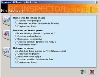 copie d'écran du logiciel