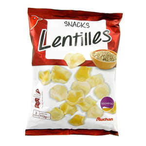 les chips de lentilles d'auchan.