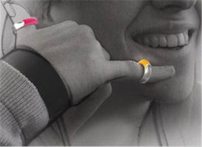deux bagues, un micro, un récepteur et du bluetooth = un téléphone