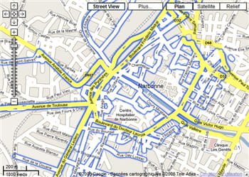 narbonne a également profité du passage des voitures de google maps