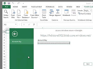 excel peut accéder au moteur hadoop d'azure.