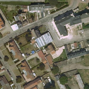 le petit-quevilly vu du ciel.