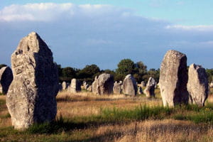 une vue de carnac.
