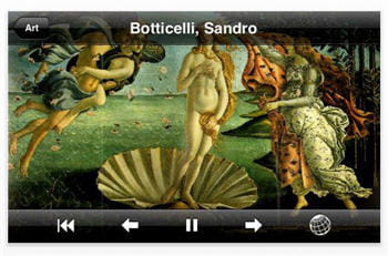 capture d'écran de l'application