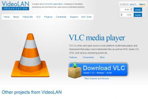 capture d'écran videolan.org