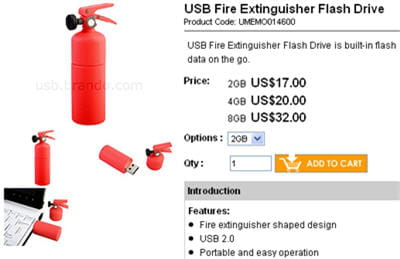 la clé usb extincteur.