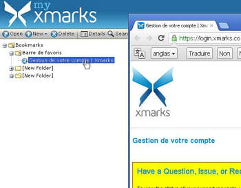 xmarks bookmark sync existe également pour firefox, internet explorer et safari
