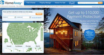 le site américain de homeaway recense 185 000 annonces pour les etats-unis.