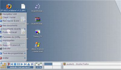 le look et l'interface de base de litestep