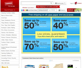 staples est me 1er e-marchand de la catégorie 'fournitures de bureau'
