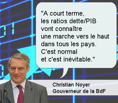 christian noyer, gouverneur de la banque de france.