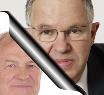de gauche à droite : claude bébéar et jacques de chateauvieux.
