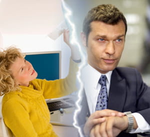 votre chef n'est pas un bourreau de travail alors que vous avez de l'ambition.