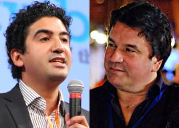tariq krim, fondateur de netvibes (à gauche) et freddy mini, son successeur