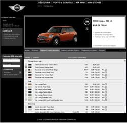 le configurateur de mini