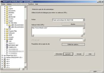 copie d'écran du logiciel