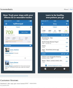myfitnesspal vous met en relation avec d'autres personnes qui suivent un régime.