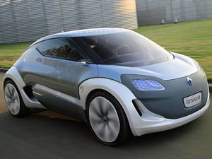 le concept de véhicule électrique zoe, de renault.