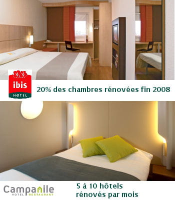 campanile n'a pour l'instant rénové qu'un seul hôtel mais prévoit pour le futur