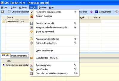 seo toolkit offre une interface dépouillée.