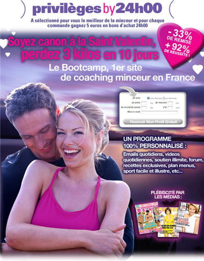 la campagne saint-valentin de 24h00