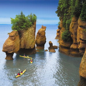la baie de fundy au nouveau-brunswick.