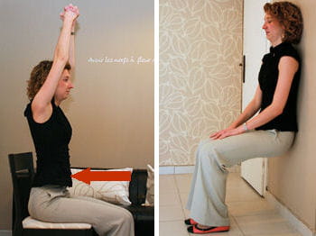 profitez d'une pause au bureau pour faire un peu de renforcement musculaire.