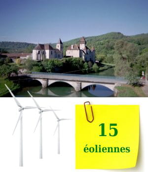 la franche-comté compte 15 éoliennes sur ses terres.