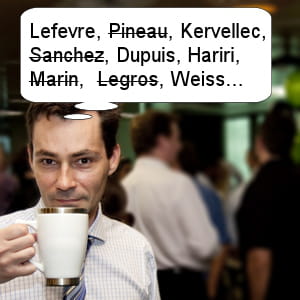 retenir beaucoup de noms réclame trop d'attention.