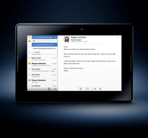 le playbook de rim, qui prépare une tablette professionnelle.