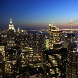 une vue de manhattan.