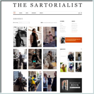 les blogs de mode de rue comme face hunter ou the sartorialist (ci-dessus)