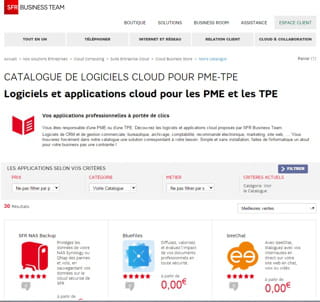portail de la place de marché cloud de sfr.