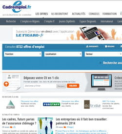 capture d'écran cadremploi.