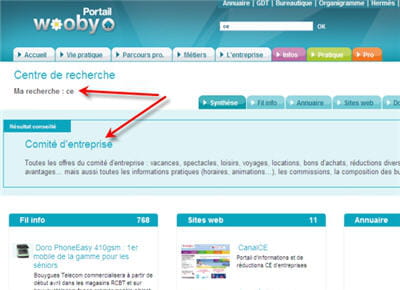 le moteur de recherche de l'intranet a entièrement été revu pour accroître la