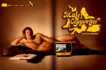 la page d'accueil de male copywriter
