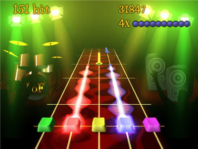 copie assumée des guitar hero et rock band, cette version est prévue pour